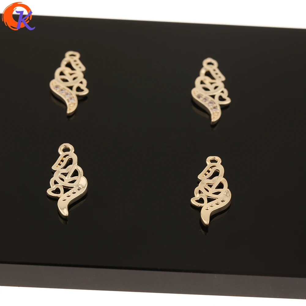 

Cordial Design 100Pcs 9*22MM Jewelry Accessories/CZ Charms/Earring Findings/Flower Shape/DIY Making/Hand Made/Rhinestone Pendant