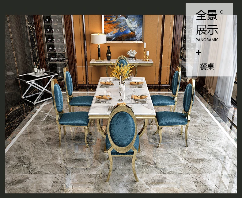 Светильник легких роскошных постсовременных планшетов и стульев Простой