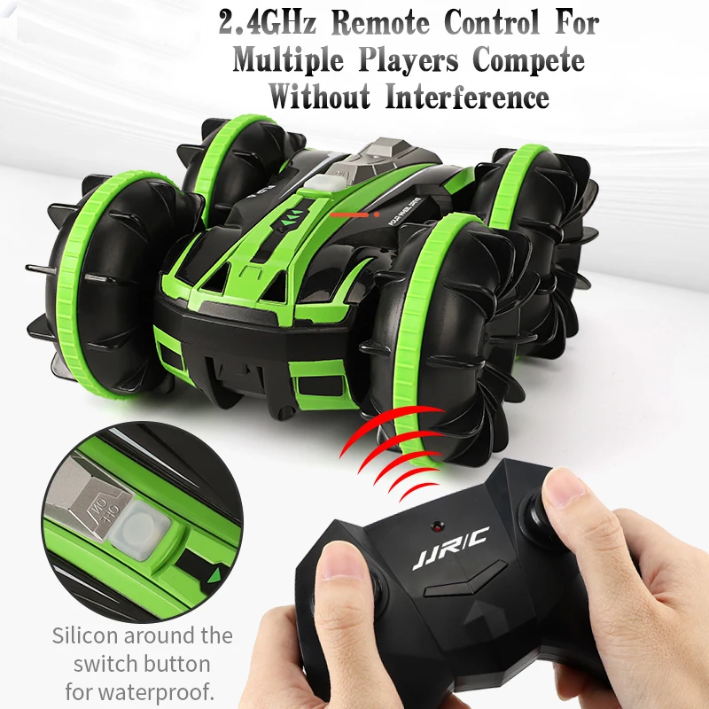 Машинка с дистанционным управлением JJRC Q81 двухсторонняя амфибия вращением на 2 4