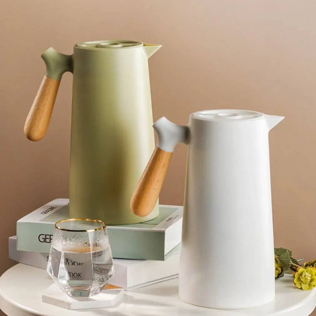 

1000ML Insulation Kettle Hot Water Bottle With Handle Nordic Style Large Capacity Thermos Removable Teapot Household Coffee Pot