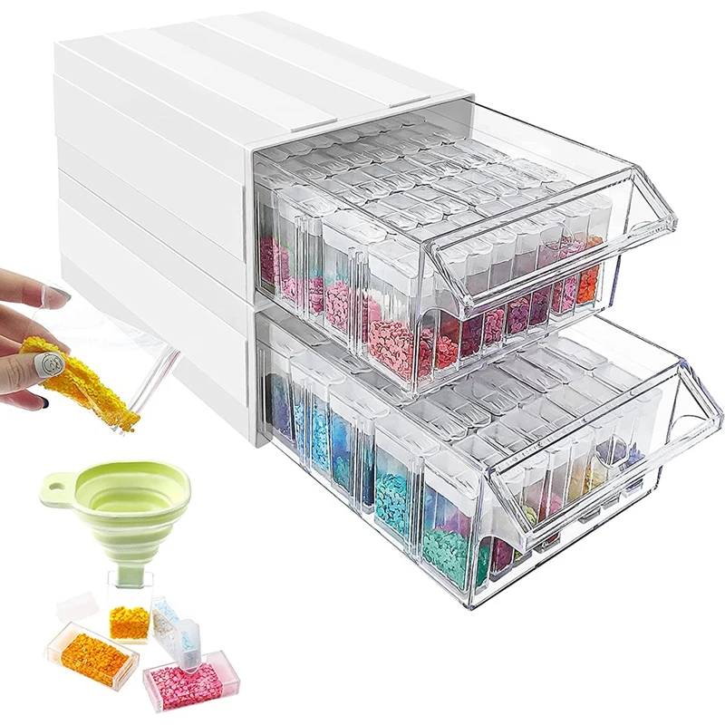 

Коробка для хранения со стразами, независимый контейнер, подходящий для алмазных бусин, Стразы для ногтей