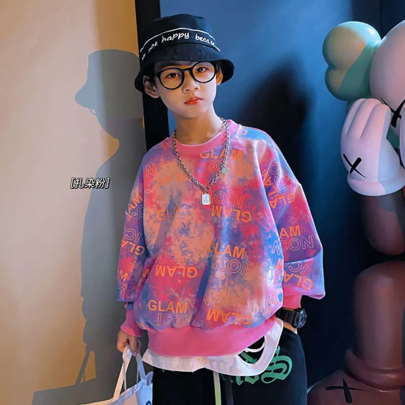 

Детский осенне-весенний пуловер в стиле унисекс