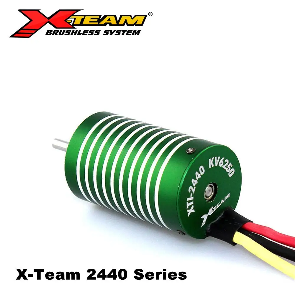 X-TEAM 2440 серия 6300KV 4500KV бесщеточный двигатель BLDC для 1/16 автомобилей Truggy RC | Игрушки и