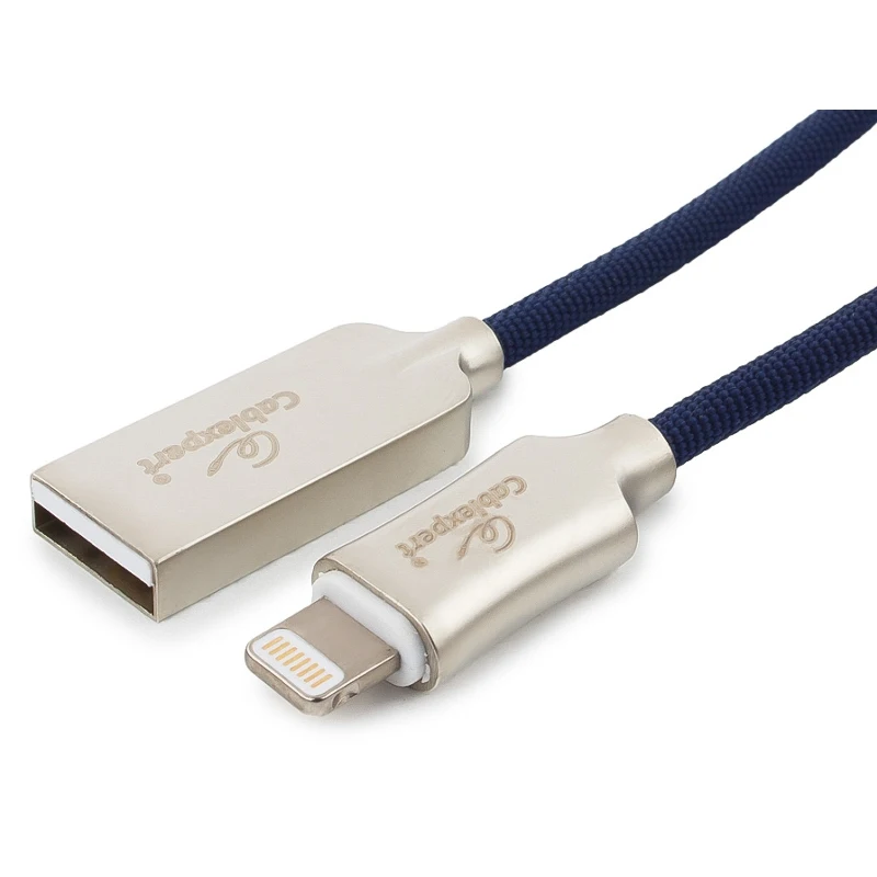 Accessory Gembird Cablexpert Platinum USB AM / Lightning 1m Black CC-P-APUSB02Bk-1M White Red Gold Blue Mobile Phone Cables Accessories Phones