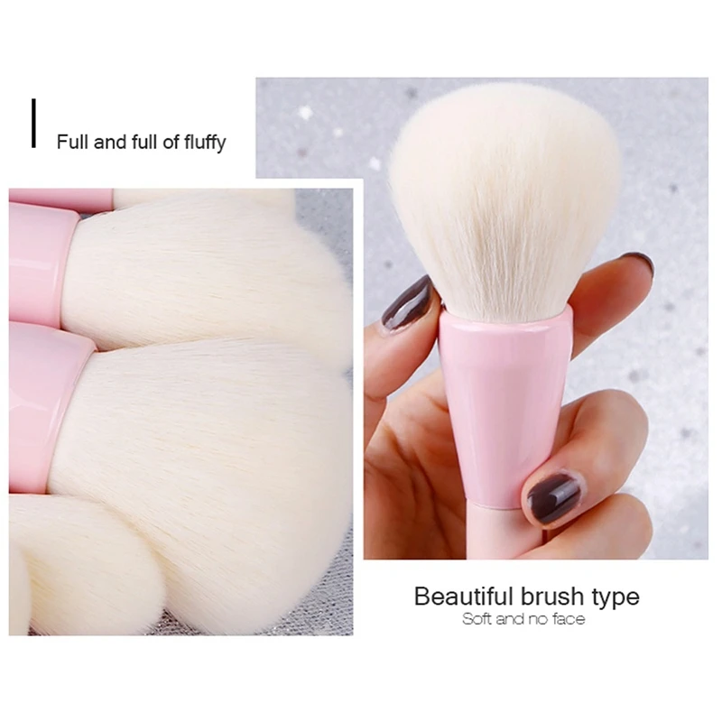14Pcs/Set Gradient Handle Makeup Brushes Soft Synthetic Hair Foundation Power Brush Set Facial Make Up Tools with Cosmetic Bag | Красота и