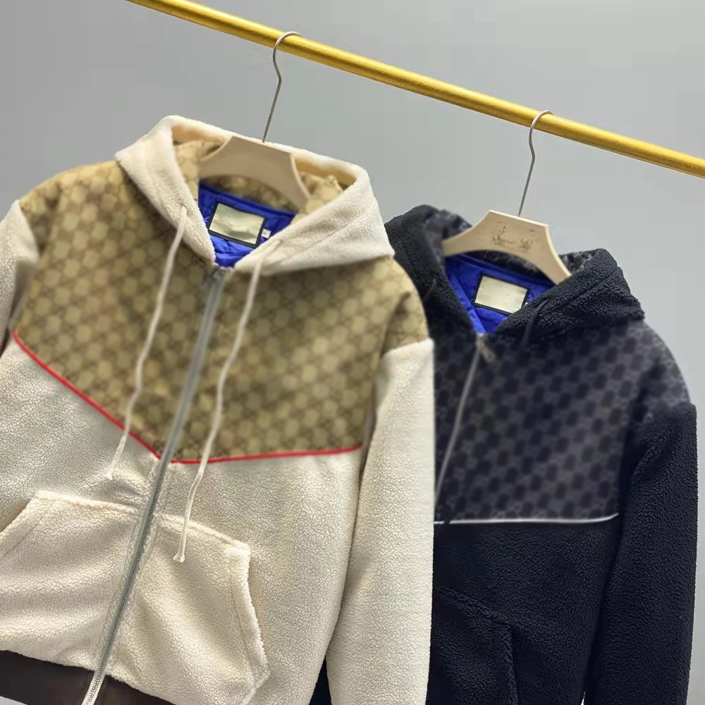 

Новинка Осень-зима 2021, роскошная теплая куртка из овечьей шерсти для мужчин и женщин, один и тот же дизайн, брендовая Высококачественная