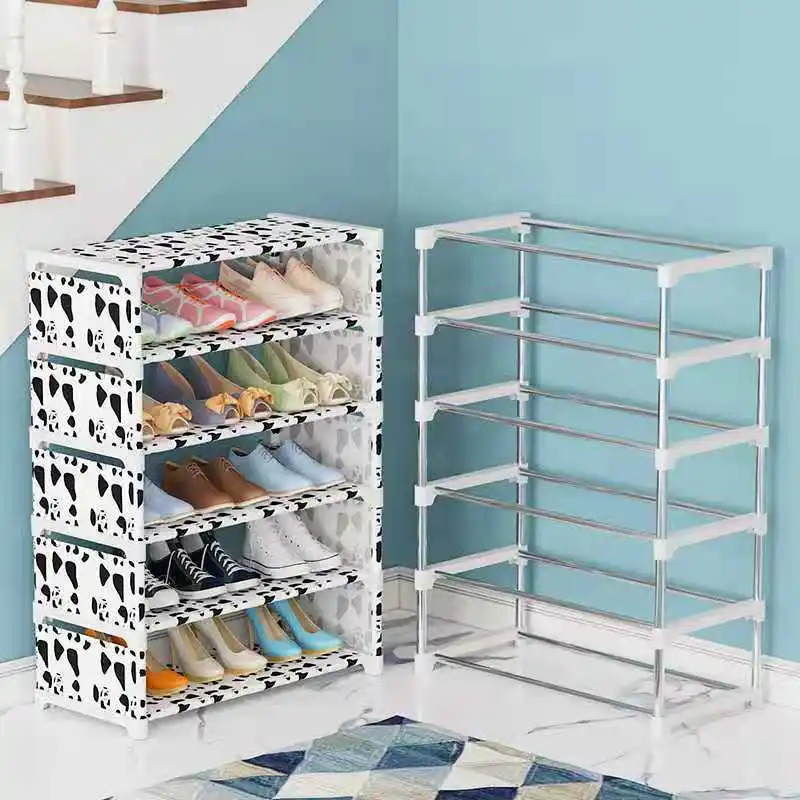 

Shoe rack simple doorway household economical storage artifact shoe cabinet multi-layer dormitory dustproof shoe rack indoors