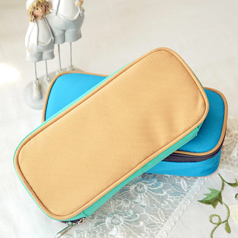 20# Trousse Scolaire большая емкость многофункциональная холщовая пенал сумка-Органайзер для хранения пенал Trousse Scolaire Stylo