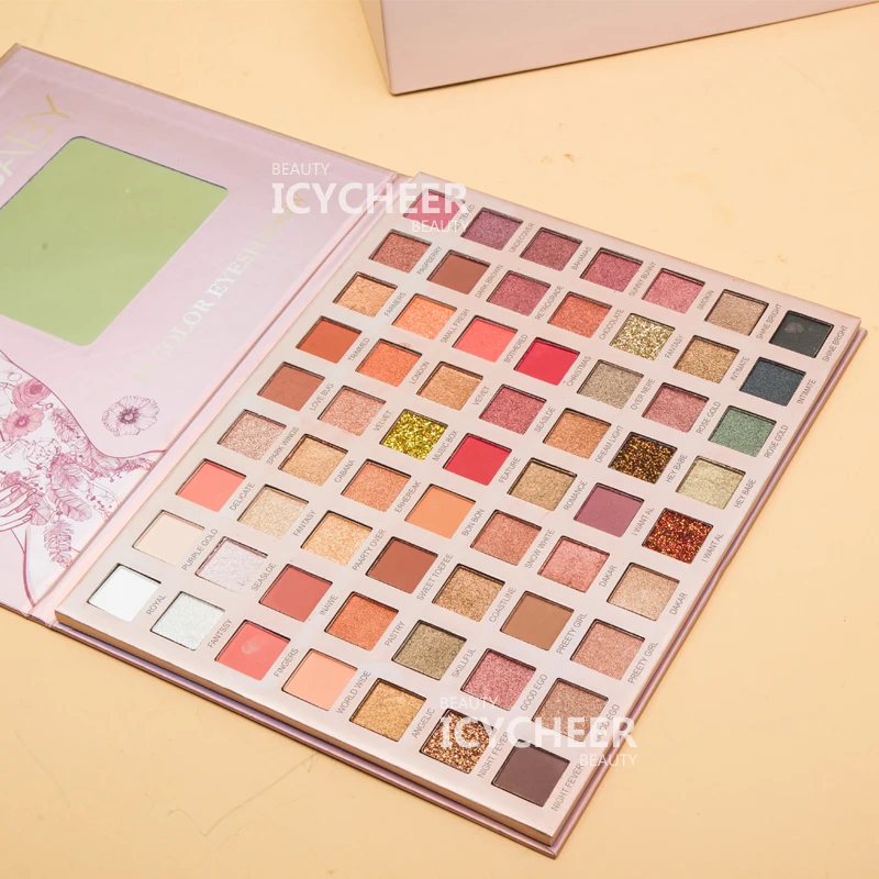 Косметика ICYCHEER 88 цветов тени для век Палетка кремовые мерцающие блестящие