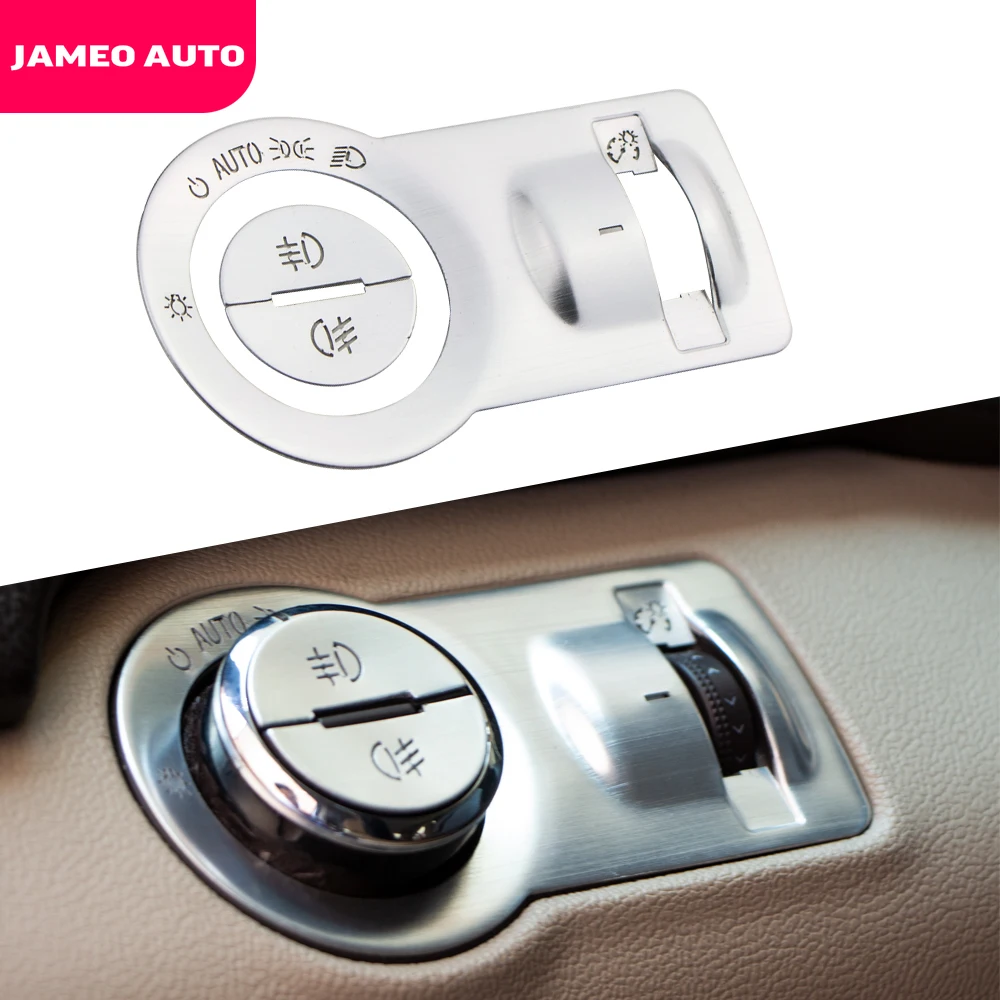 

Jameo Auto Car Head Light Switch Button Knob Cover Trim Sticker for Chevrolet Cruze Malibu Aveo Trax Opel Mokka ASTRA J Insignia
