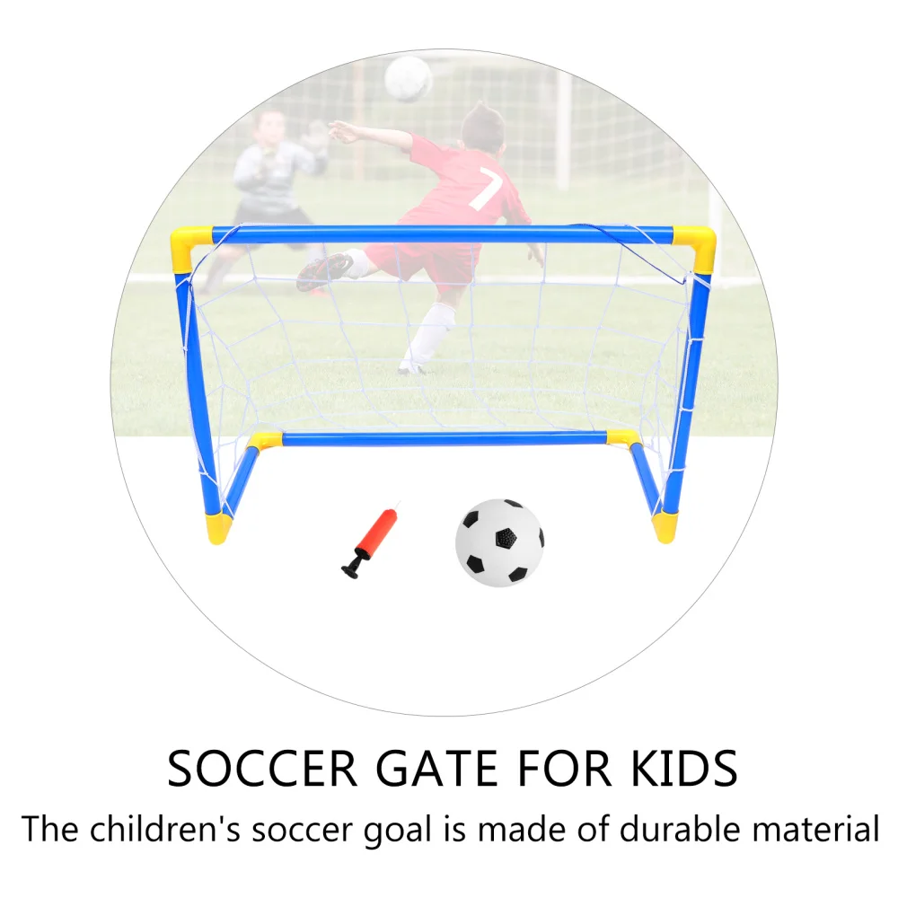 

Useful Football Training Net Door Outdoor Soccer Sports for Children (Blue)