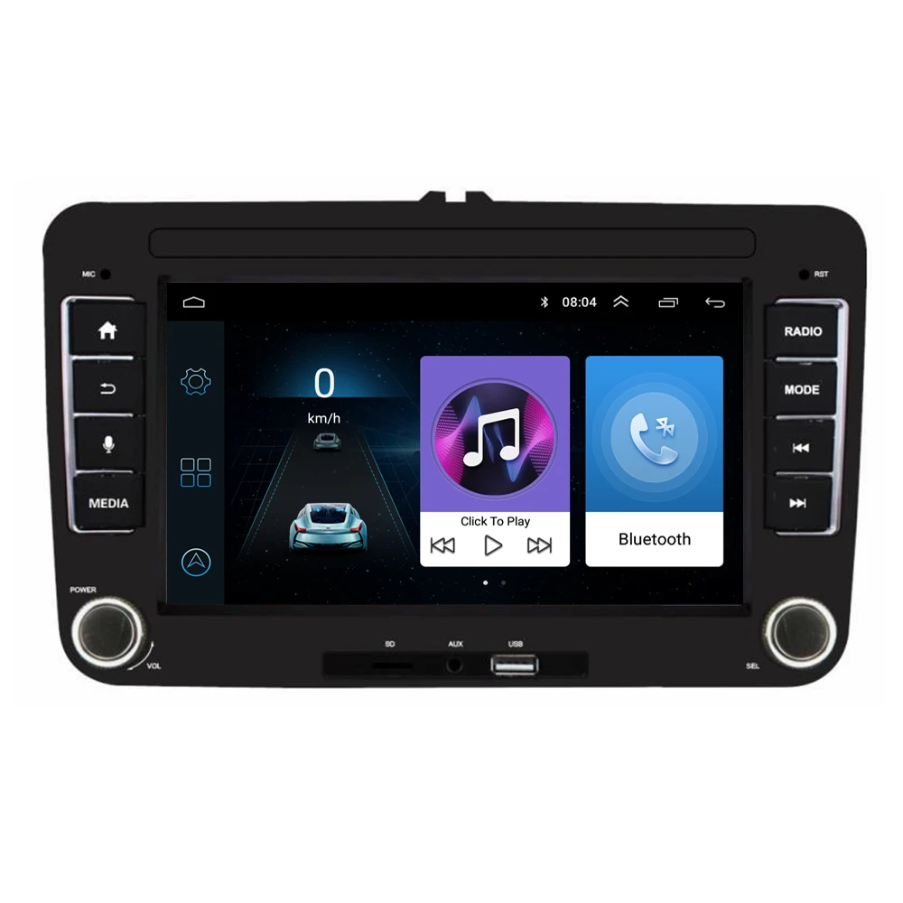 Автомобильный мультимедийный плеер KMDRIVE 7 дюймов Android GPS навигация 2 Din для Skoda VW Passat