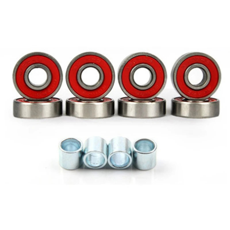 

New Sale 7Inch Longboard Truck Wheels Set 4Pcs PU Wheels 8Pcs Bearing T Skateboard Tool Skateboard Wheel Combo for Longboard