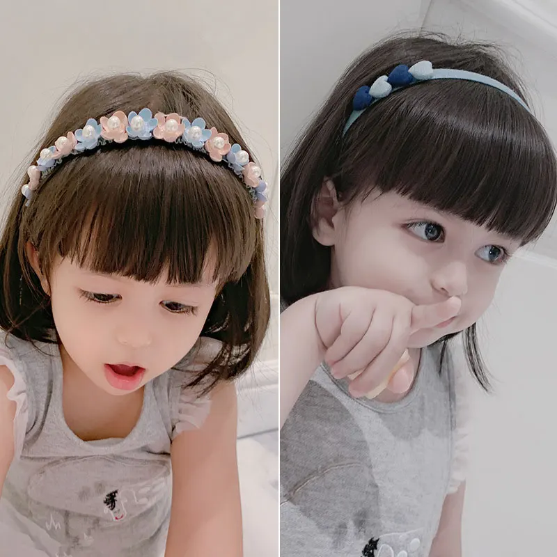 

CN Super Cute Anti Slip Headband 2021 New Kids Hair Band Headdress Korea Princess Cute Hairpin Headband Hair Accessories