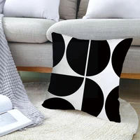 black white geometric cushion cover pillowcase sofa pillow home pillowcover decorative cushions polyester 45cm45cm decor o i7c8