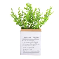 1pcs mini dried plant basket kraft paper bag flowerpot kraft paper bag flower vasekraft paper bag flowerpot for home decor
