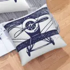 Винтажный чехол-наволочка из льняной плюшевой ткани с принтом Рожденный в лету