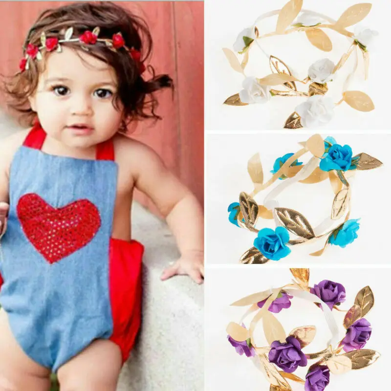 Ободок для волос с цветочным орнаментом новорожденных девочек | Дом и сад