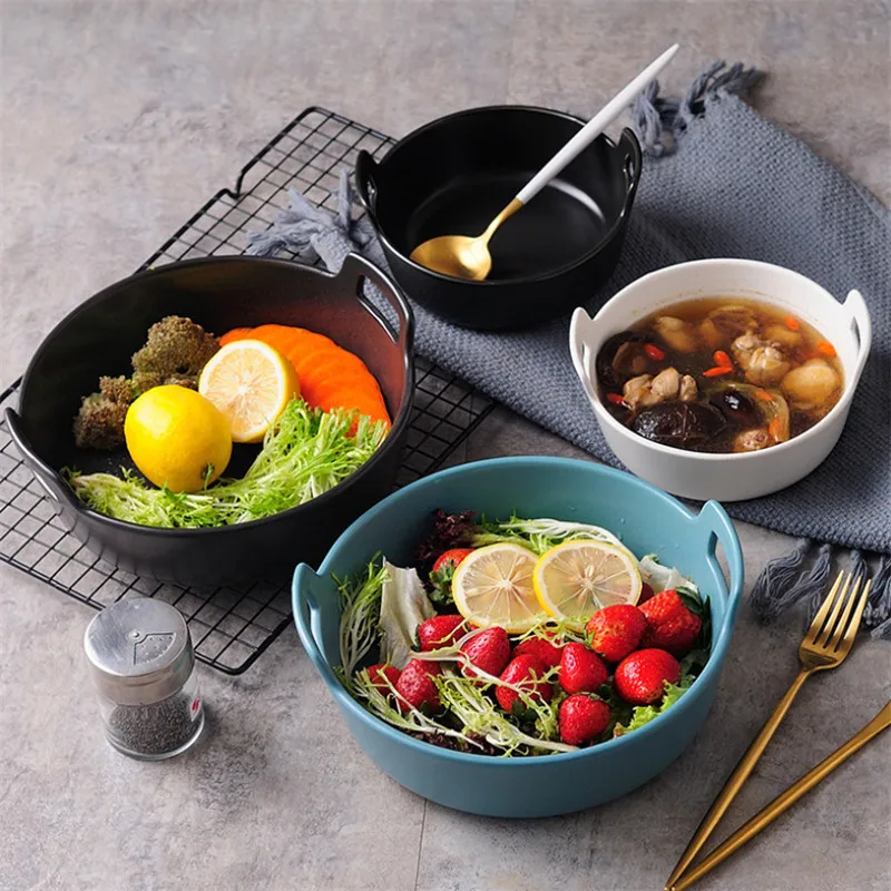 Большая японская креативная миска для супа лапши десерта домашняя тарелка