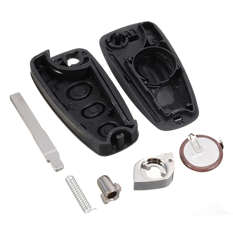 

For Ford Transit Custom 1pc 3 Buttons Remote Key Case Dedicated Replacement Auto Car Key Shell with VL2020 Battery Mayitr