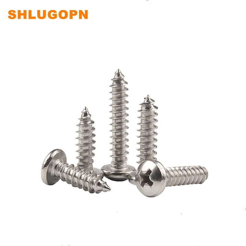 50PCS PRICE STAINLESS STEEL PAN HEAD CROSS SELF-TAPPING SCREW WOODEN USE SMALL | Строительство и ремонт