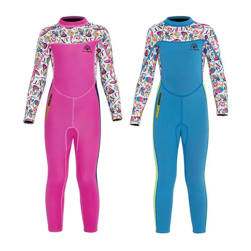2021 полноразмерный купальник для дайвинга детей/детский со скрытой