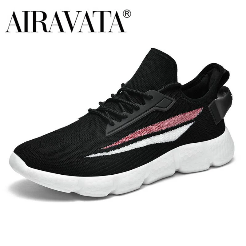 

Airavata 2021 Men's Sneakers Fashion Running White Shoes Lace Up Summer Comfort Mesh Breathable Lightweight Casual Footwear