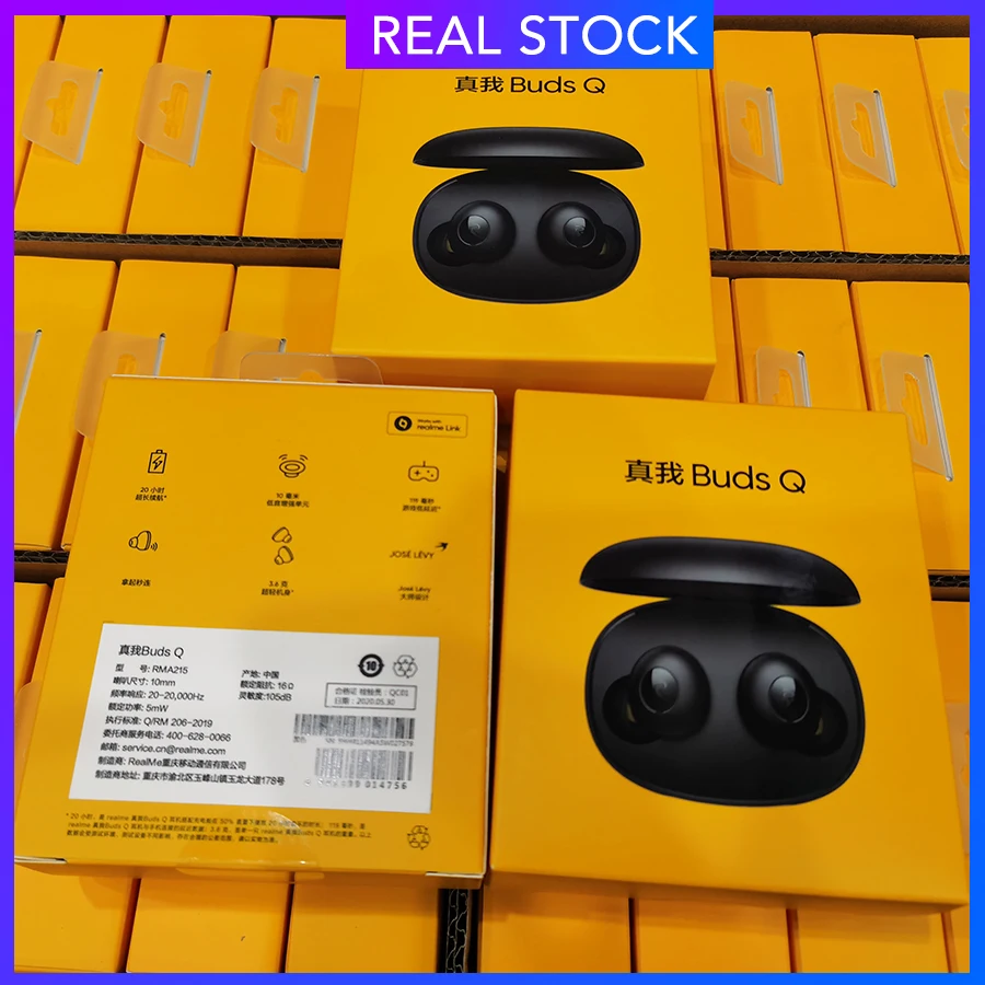 Realme бутоны Q наушники-вкладыши TWS с Ture Беспроводной наушники Bluetooth 5 0 мгновенное