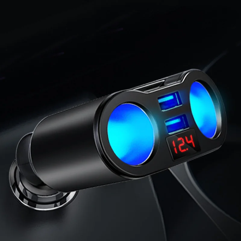 

Зарядное светодиодный для телефона со светодиодным дисплеем и двумя USB-портами
