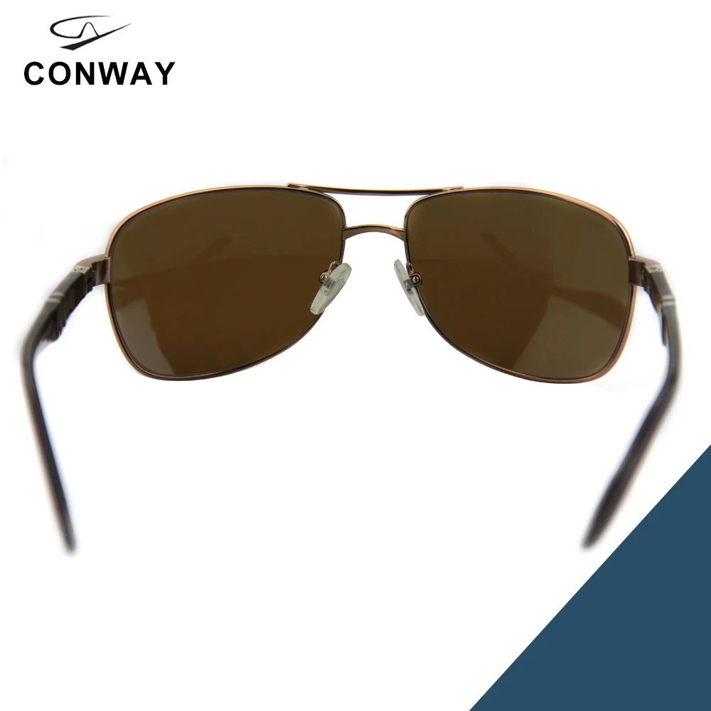Мужские солнцезащитные очки Conway премиум-класса из металлического сплава, солнцезащитные очки в стиле милитари, легкие солнцезащитные очки для вождения, весенние навесные