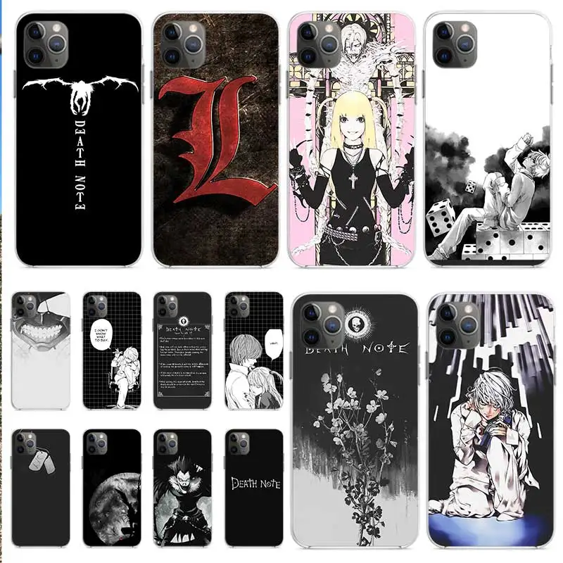 

Anime Death Note Soft Mobile Phone Shells For Iphone 11 Pro Max XS XR 10 6 Case Cover 6S 7 8 Plus X 12 Mini SE 2020 Coque Fundas