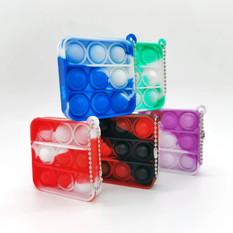 2021 миниатюрные антистрессовые игрушки брелок для ключей Детские пузырьки