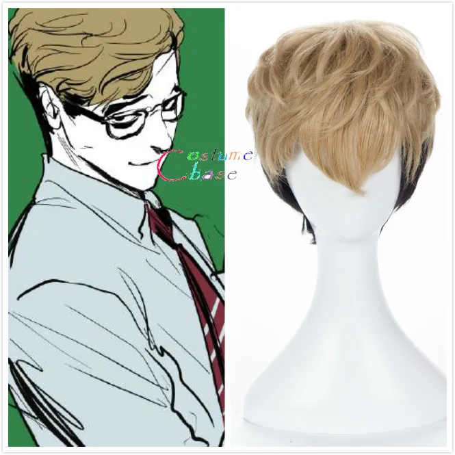 Аниме Killing Stalking SangWoo короткий льняной черный Омбре Коричневый Мужской