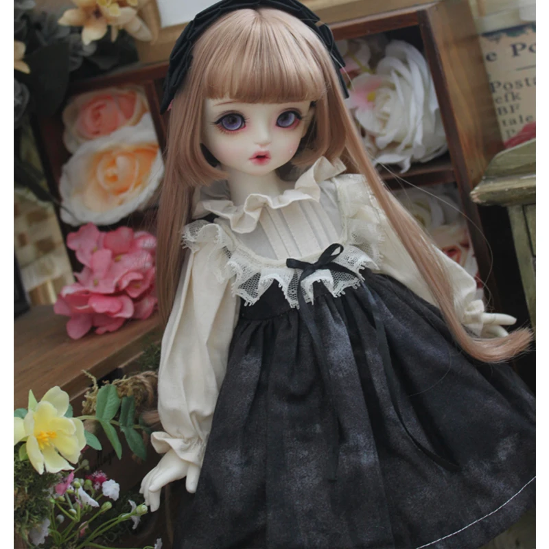 BJD clothes doll simple dress + hair band for 1/3 1/4 1/6 SD DD Blyth accessories | Игрушки и хобби