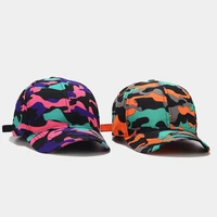 ins popular woman street fashion breathable man outing exercise casual summer sunshade colorful camouflage golf baseball cap