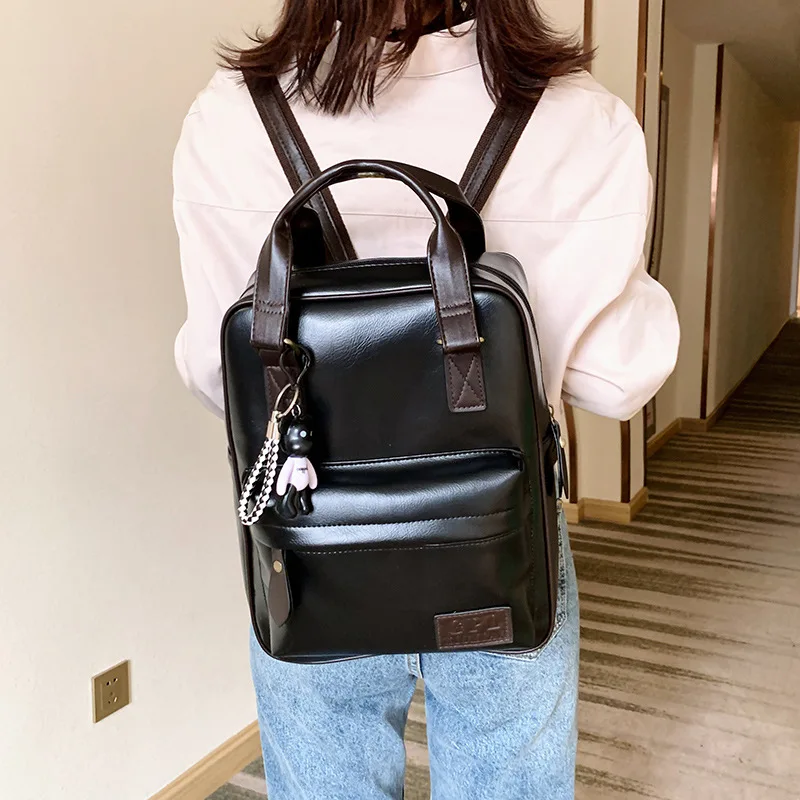 Женский рюкзак женские модные школьные рюкзаки из искусственной кожи для
