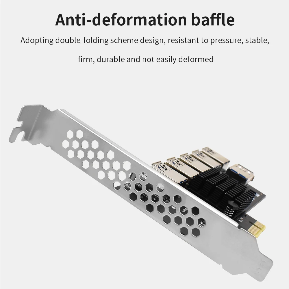 TISHRIC PCI Express множитель PCIE с 1 до 4/5/6/7 портов USB3.0 Hub GPU увеличитель 1X 16X E Райзер для
