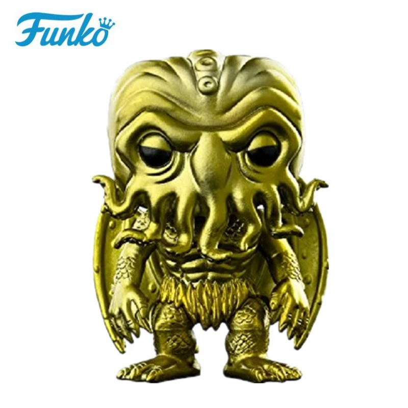N-ElectroplatingGold Funko DC The Batman, который смеется, Hellboy The Call of Cthulhu, фигурка, игрушки, коллекция, виниловая модель, рождественский подарок для детей на день рождения - Цвет: N-ElectroplatingGold