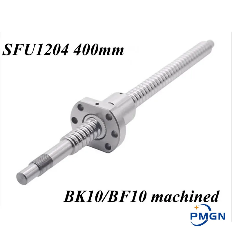 

Hot Mechined 12mm 1204 Ball Screw Rolled C7 Ballscrew SFU1204 400mm with one 1204 Flange Single Ball Nut for CNC Parts