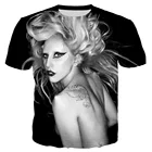 Новая модная крутая футболка Godess Lady Gaga для мужчин и женщин с 3D принтом, повседневные стильные футболки, топы в стиле хип-хоп, уличная одежда 2XS-5XL