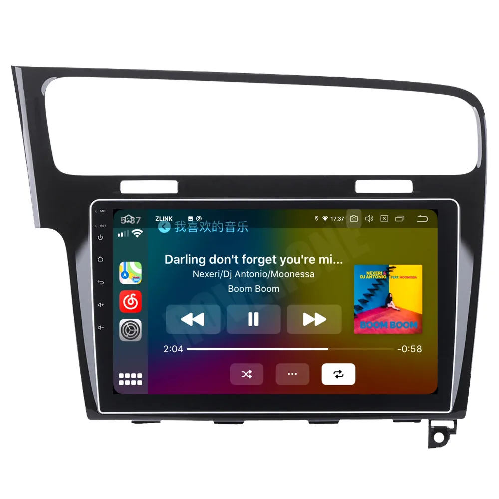 Автомобильный радиоприемник Octa Core Android 10 для Volkswagen VW Golf 7 MK7 VII 2013 2014 2015 2016 Стерео GPS