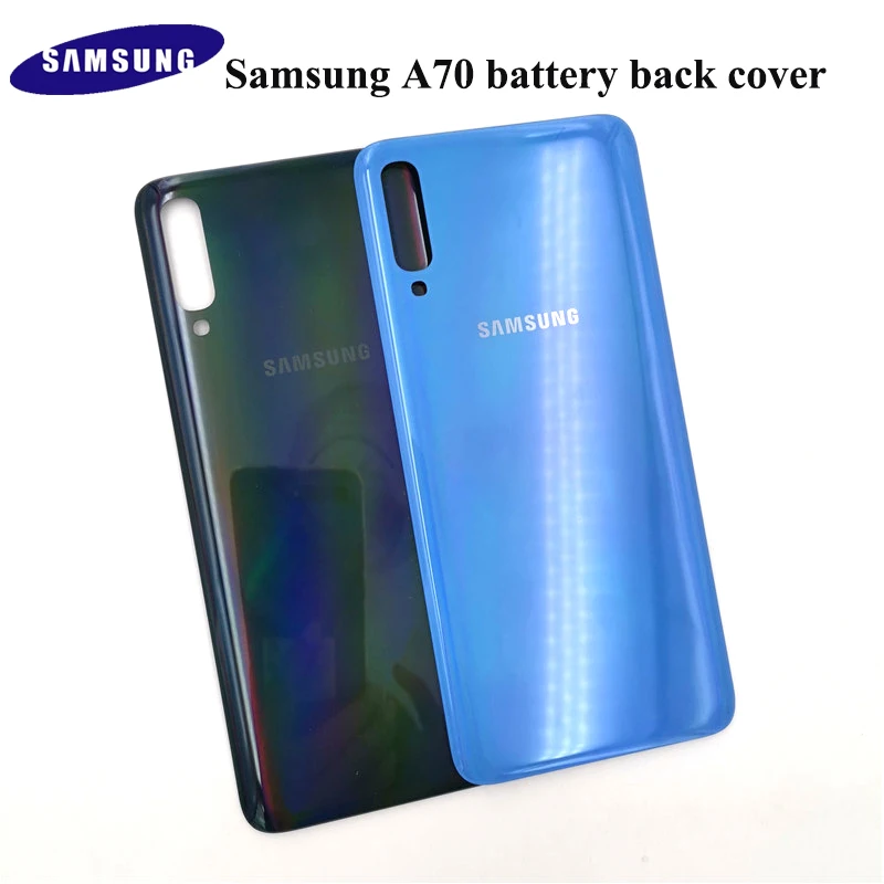 Чехол для Samsung A70 100% оригинальная Задняя крышка батареи пластиковый защитный