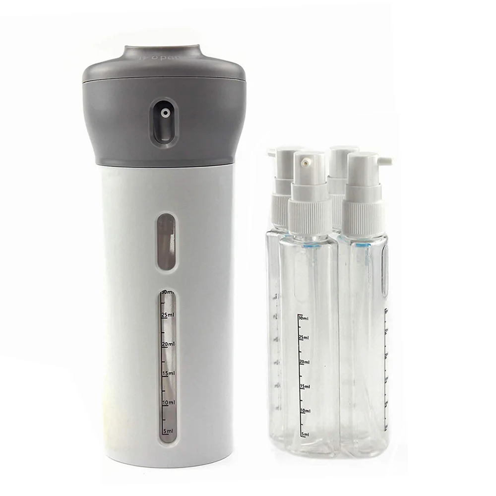 4 в 1 пустая бутылка для шампуня диспенсер путешествий лосьон гель душа мыло