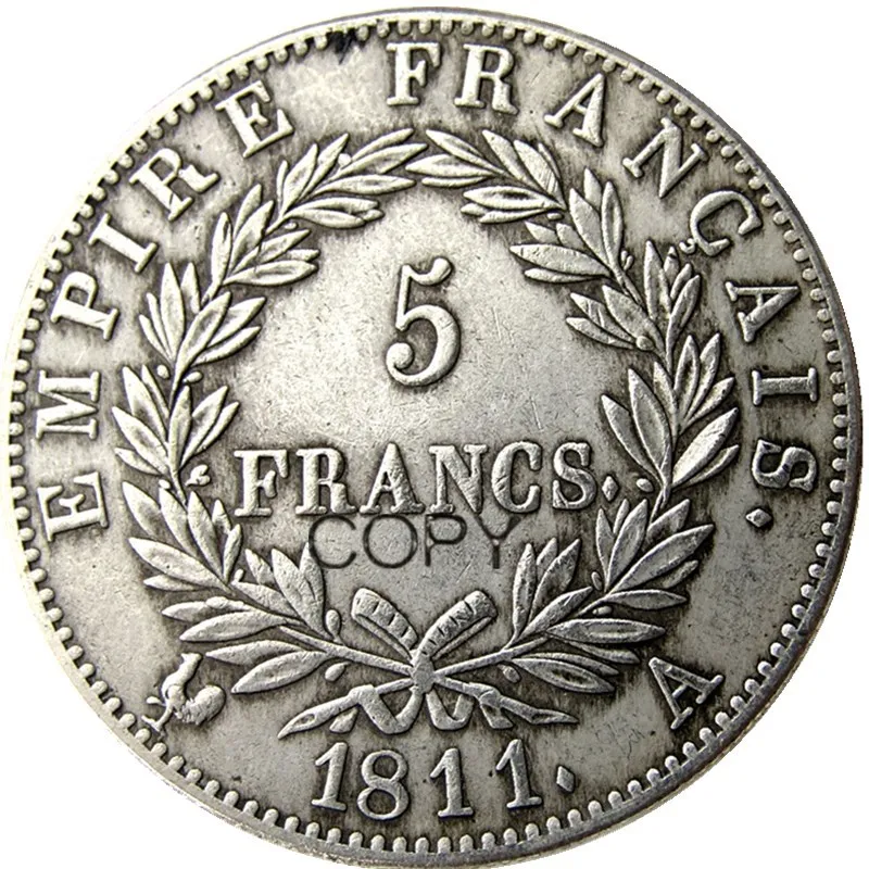 Франция 5 франков 1811 12 шт различных Mintmark посеребренные копии монет - купить по