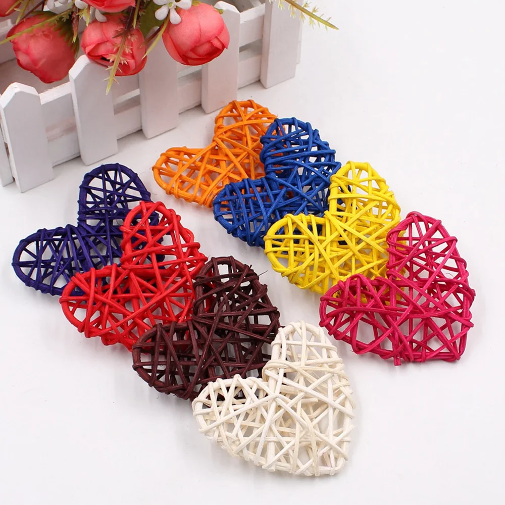 

15pcs Love Color Rattan Lamp String Hanging Special Accessories Home Decoration Heart-shaped Ornaments Set