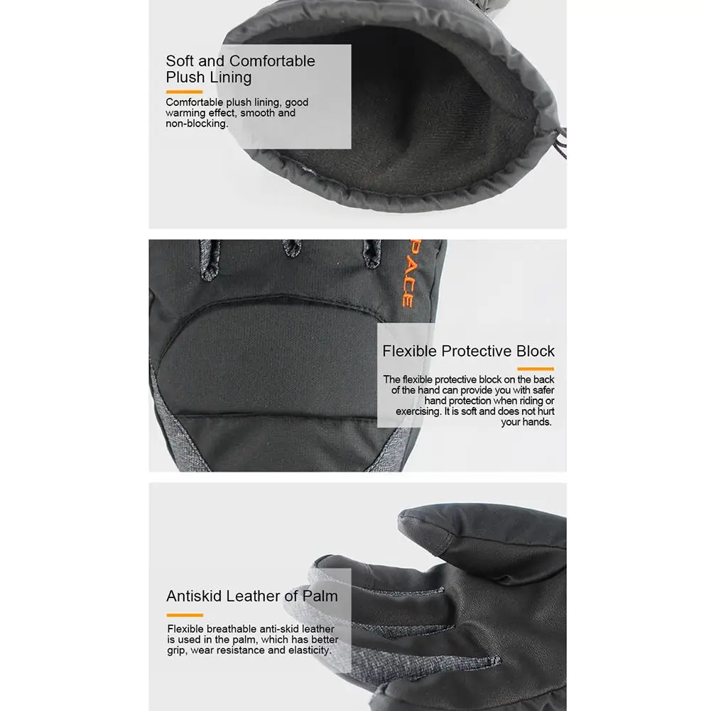 Мотоциклетные перчатки с подогревом 3 скорости сенсорный экран электрическим