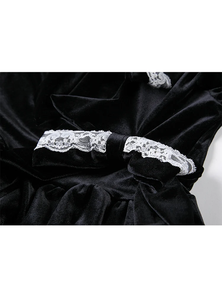 Женское бархатное платье в стиле ретро элегантное черное облегающее во