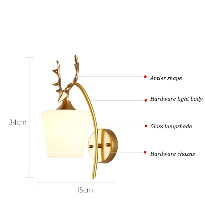 Современный настенный светильник LukLoy для гостиной светодиодный комнатный