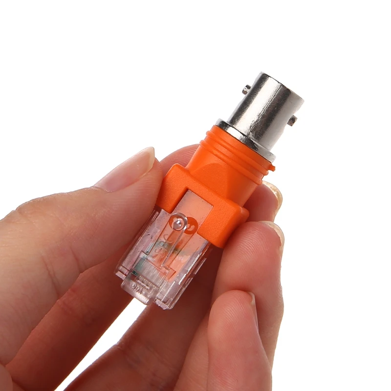 

1 PC BNC Female To RJ45 Male Adapter Chassis Panel Mount Monitor Accessories