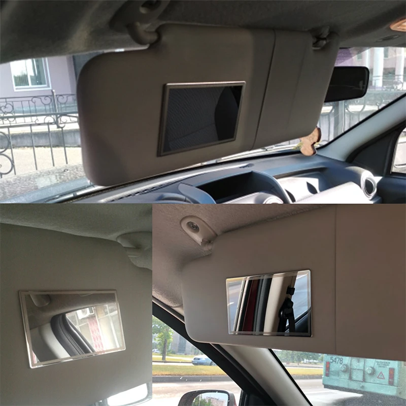 NS модифицированное портативное зеркало для макияжа автомобиля из нержавеющей